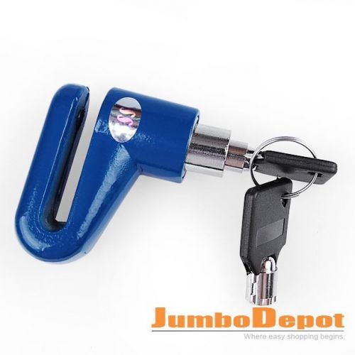 1x new motorcycle cycling bicycle blue security rotor safe lock for kawasaki