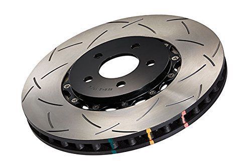 Dba (52604blks) 5000 series 2-piece slotted disc brake rotor with black hat, fro