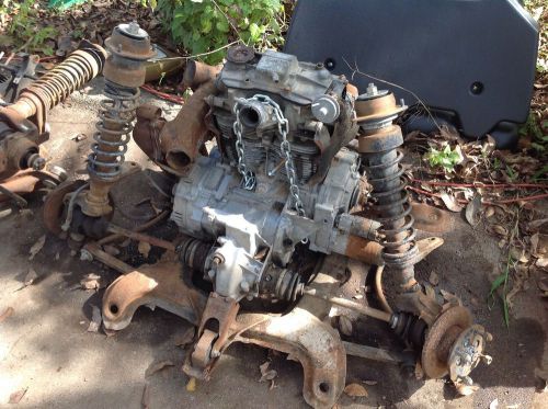 Honda 600 sedan coupe complete engine trans axles on subframe not stuck