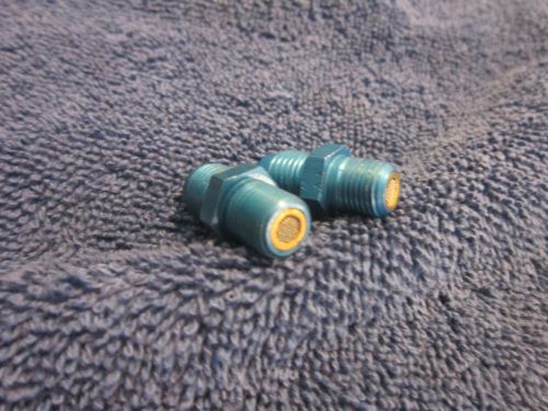 Nos -4 an x 1/8 npt nitrous or fuel solenoid inlet filters / fittings, new pair