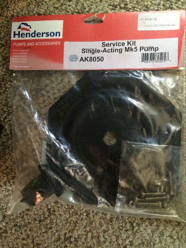 Henderson service kit model ak8050 mk5 single-acting pump nos