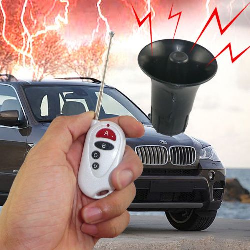 Universial car truck wireless100m remote 12v 3 lound sounds louder horn/siren