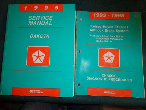 1995 dodge dakota truck shop manual &amp; abs brake book / service book / originals