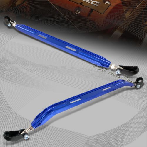 For 1993-1997 honda del sol blue cnc aluminum lower front+rear strut tie bar 2pc