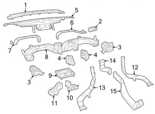 Chrysler oem jeep dashboard air vent 1wg591s5ac image 3