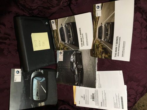 2012 bmw 750 complete books set case manuals