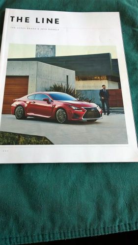 Lexus the line 2015 models sales brochure  rc rcf ls is nx hybrids