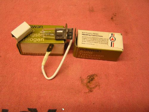 Vintage 6 volt h-3 halogen bulbs, man by ediswan, great britain, look