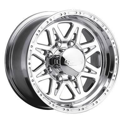 Raceline wheel renegade 8 aluminum polished 18"x10" 8x6.5" bc 5" backspace ea