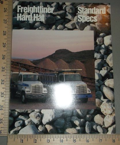 1987 freightliner hard hat truck brochure catalog caterpillar