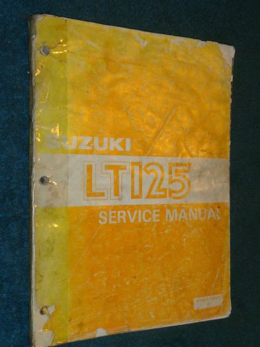 1983 suzuki lt125 4 wheeler shop manual / original service book