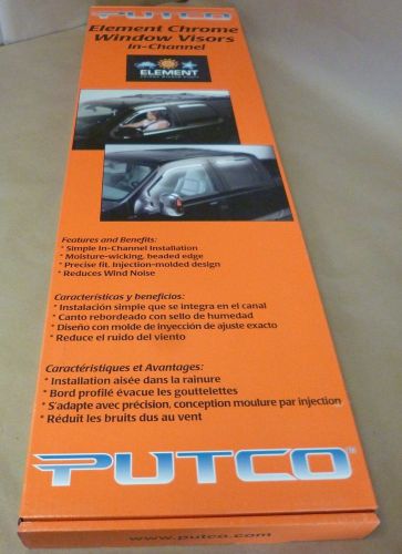 Putco 480055 element chrome window visor for 2007 suburban avalanche front only