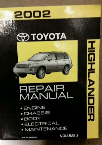 2002 toyota highland repair manual