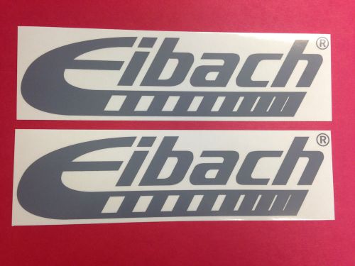 New authentic 2x eibach springs stickers racing logo vinyl gray