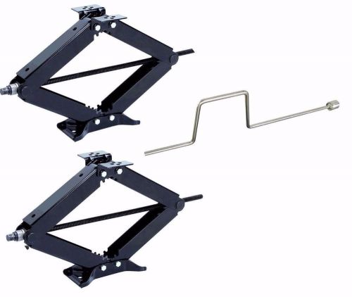 Four 30&#034; 5000 lb rv scissor leveling jacks trailer jack camper 2-30-50cr