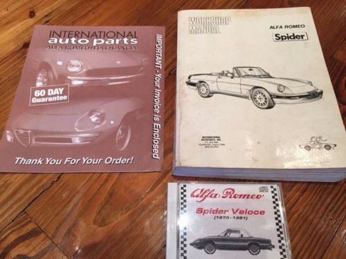 Alfa romeo org 70s literature and cd rom lot