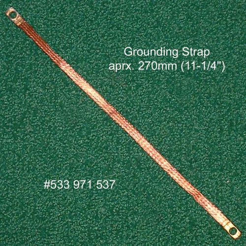 Vw b3 b4 passat mk3 hood bonnet ground strap 11-1/4&#034; copper braid 533971537