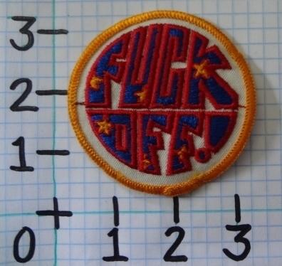 Vintage nos "f" off motorcycle patch from the 70's 016