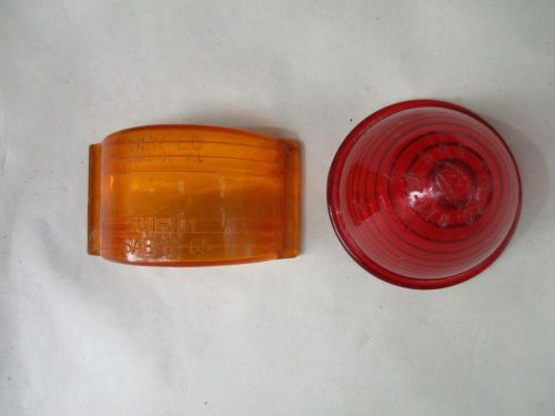 Vintage car / truck lenses red and orange