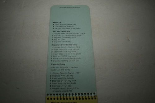 Pilot&#039;s global navigation operator&#039;s checklist - 1975 - vintage