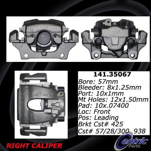 Centric 142.35067 front brake caliper-posi-quiet loaded caliper-preferred