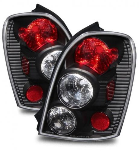 Fit 02-03 mazda protege5 wagon euro black tail lights brake lamps left+right