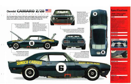 1968 mark donohue camaro z-28 / z28 imp brochure