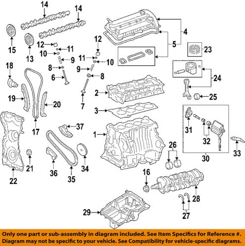 Mazda oem 04-13 3-engine crankshaft seal l3g610602