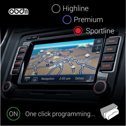 Obdeleven bluetooth device for vw rns 510 nav themes service menu vag vcd led