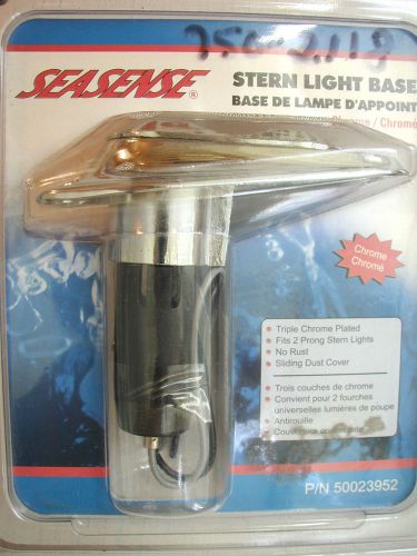 Seasense chrome stern light base # 50023952 2 prong