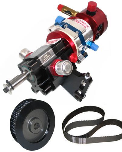 Waterman fuel,kse power steering &amp;scp 1 stage dry sump pump,w/ pulley,bert,brinn