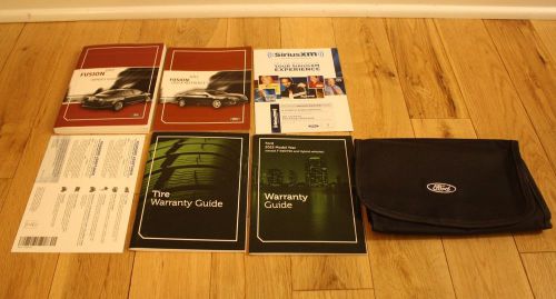 2012 ford fusion se sel s sport owners manual set with case