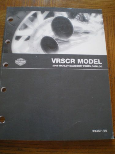 Harley-davidson 2006 vrsc models parts catalog. new! 99457-06