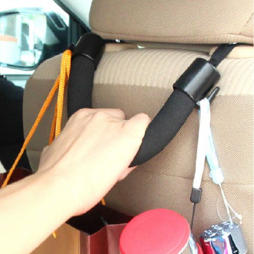 Multi function seat headrest soft safety handle holder hanger bag umbrella hooks