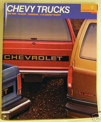 1990 chevy trucks catalog - near mint condition - rare!