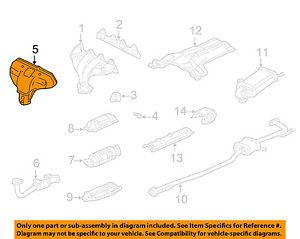 Honda oem 99-02 accord 2.3l-l4 exhaust-manifold cover 18120p0ba00