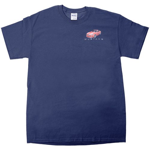 Apparel t-shirt short sleeve dark blue 2015 mustang medium