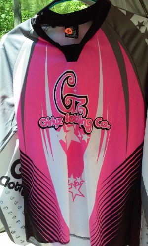 2 girlyz clothing company mx jersey&#039;s pink size women&#039;s small