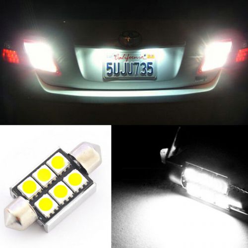 Top 2x canbus license plate white led light bulbs 6418 36mm festoon lamp oy-1