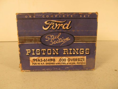 Ford v8 piston rings 99as-6149-b .030 oversize 95 hp engines steel or aluminum