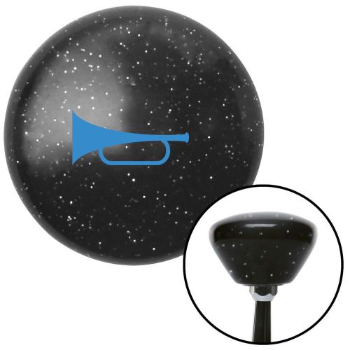 Blue horn trumpet black retro metal flake shift knob with m16 x 1.5