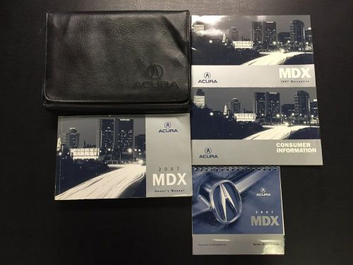 2007 acura mdx owners manual set