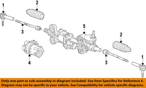 Gm oem steering gear-inner tie rod 22834082