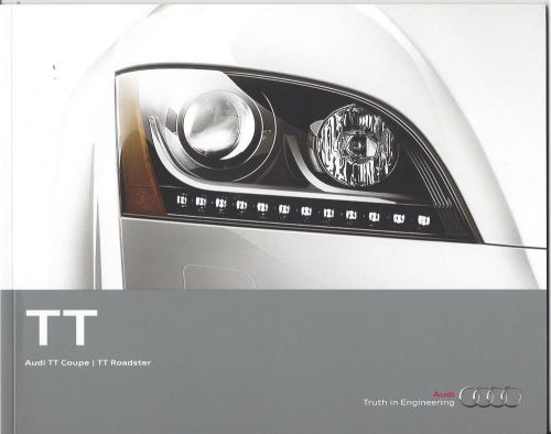 2013 audi tt premium plus &amp; prestige models 32 page brochure