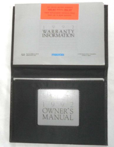 1992 mazda protege owners manual