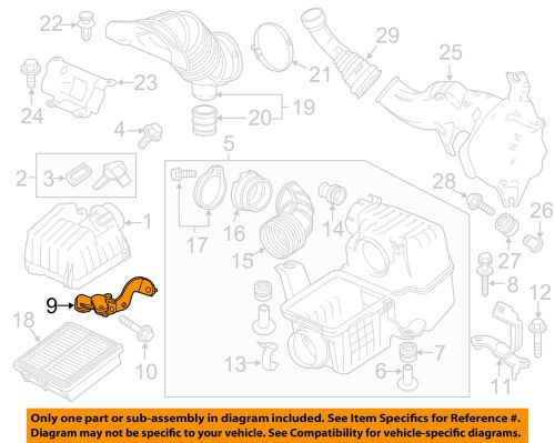 Honda oem 11-15 cr-z air intake-air cleaner body stay 17215rtw000