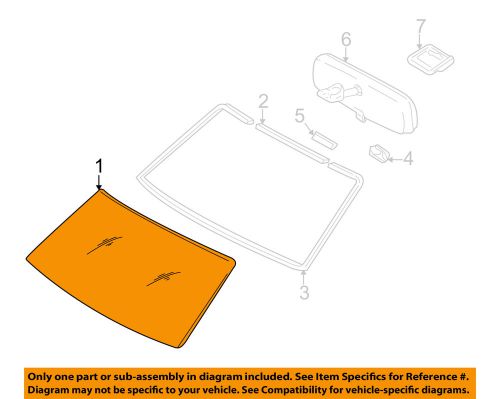 Toyota oem 03-06 tundra-windshield glass 561010c060