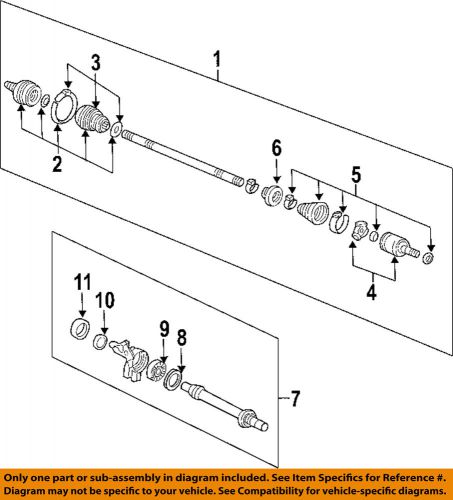 Honda oem 06-11 civic-front damper 44351snc003