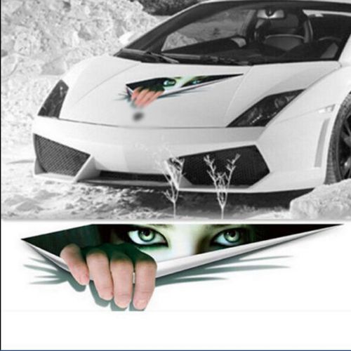 Lifelike stereo creative peeking auto body motors graphics decals car stickers