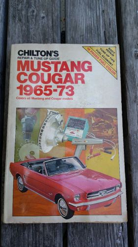 1965-1973 mustang cougar repair and tune up guide chilton’s  6542